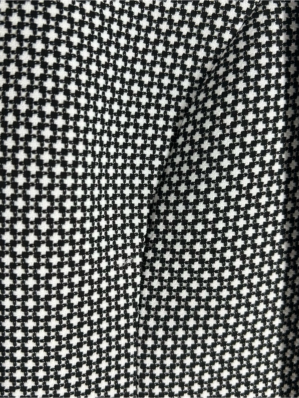 Nine West Black and White Geometric Open-Front Blazer - Picture 3 of 6